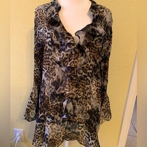 Allison Taylor Print Top Size 2X